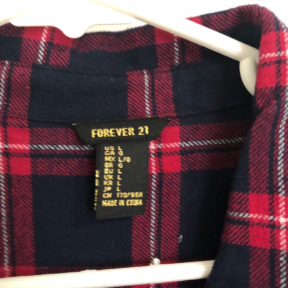plaid top